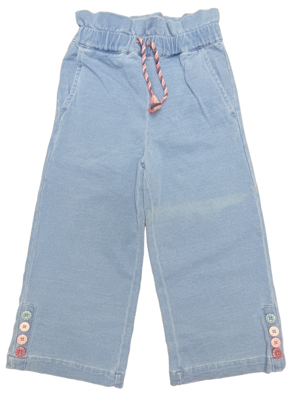 Matilda Jane Girls Pants Wide Leg Chambray-Look Paperbag Waist New with Tags